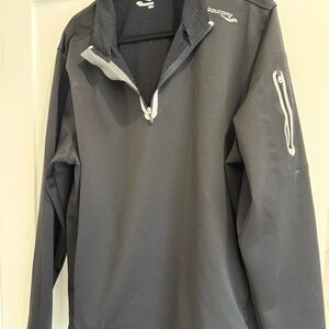 Saucony Men's Black Fleece Jacket